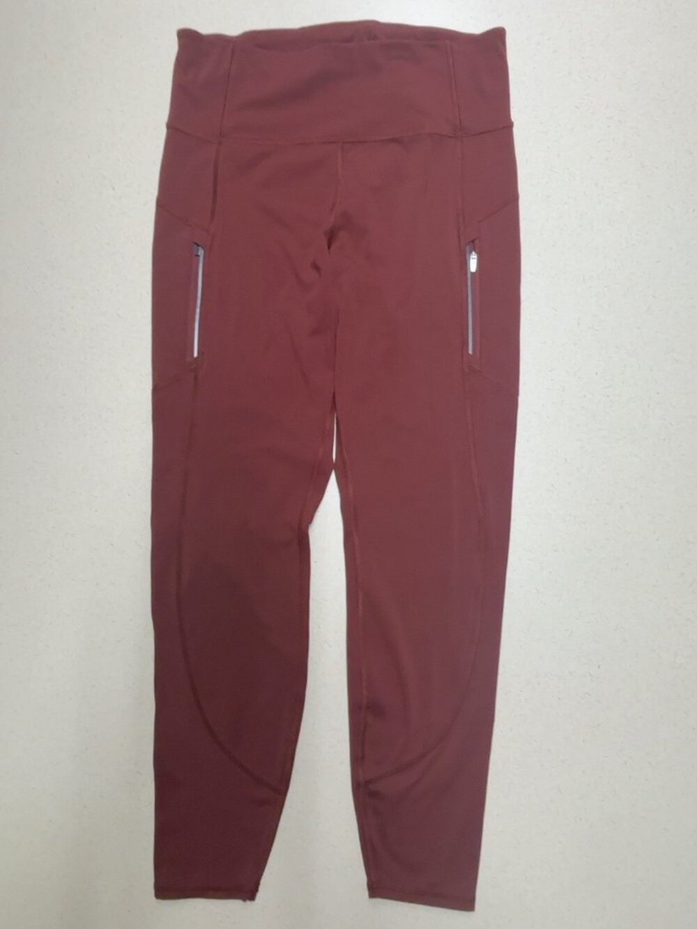Athleta Rainier Tight Leggings Burgundy Size M